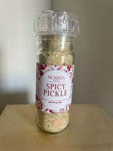Load image into Gallery viewer, Summa Salts Spicy Pickle Salt used on popcorn and chicken wings
